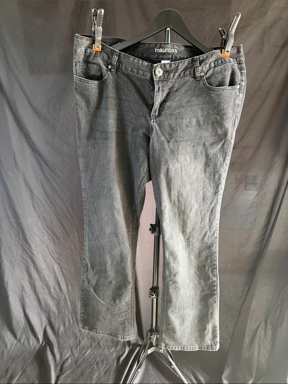 Maurices Charcoal Gray Bootcut Jeans